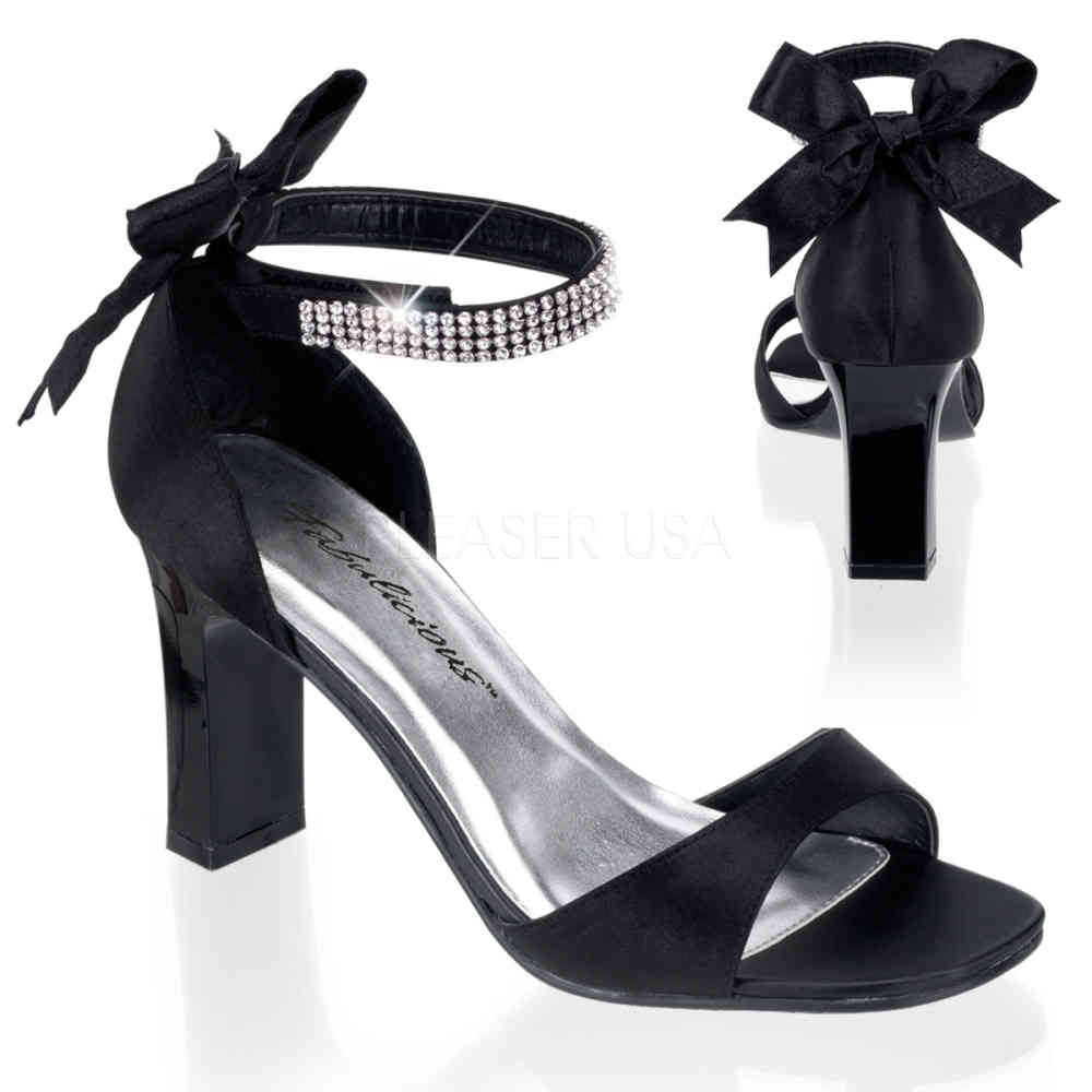 Fabulicious - ROMANCE-372 Sandale à bride à la cheville - Noir